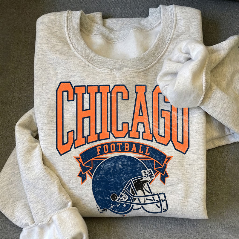 Vintage Chicago Football Game Day Sweatshirt