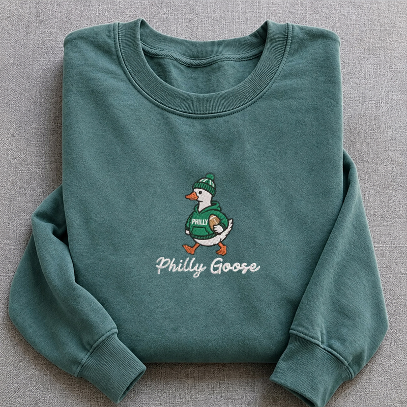 Embroidered Philly Goose Sweatshirt