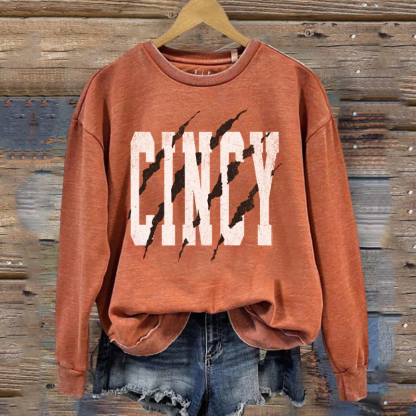 Retro Cincinnati Football Sweatshirt
