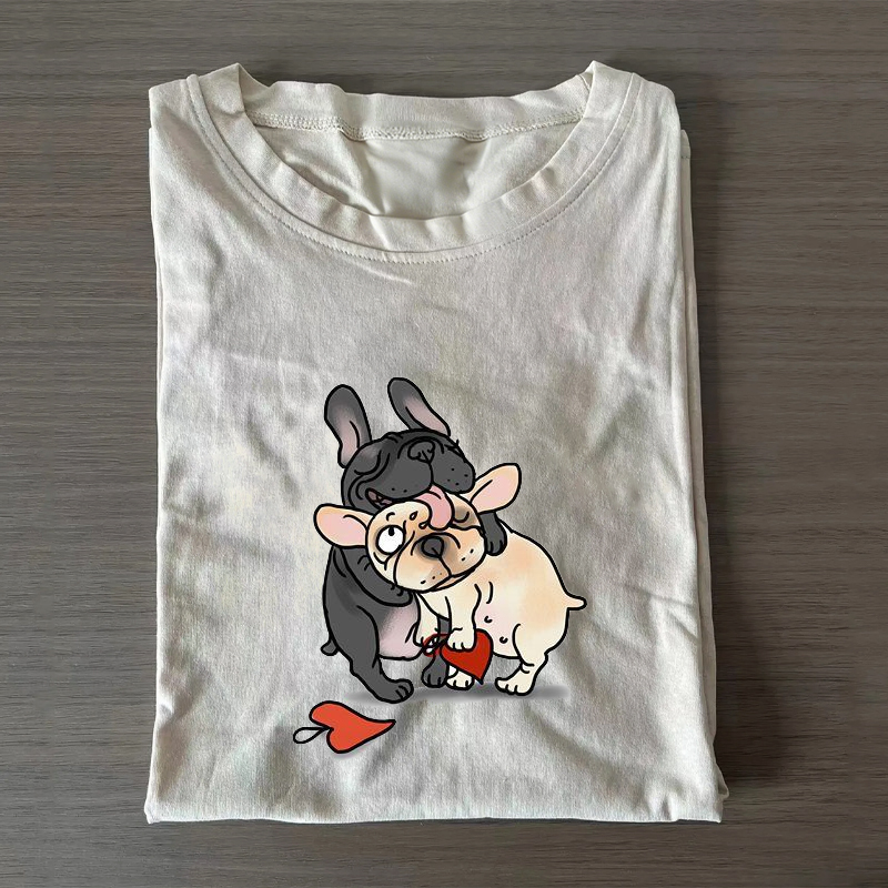 Funny French Bulldog Graphic T-shirt