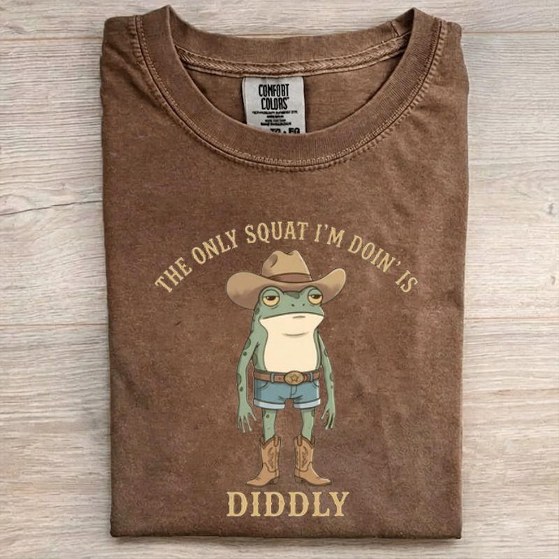  Funny Cowboy Frog Squat Diddly Toad T-Shirt