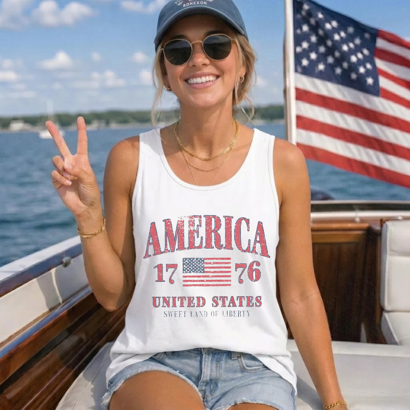  America 4th Of July Tank Top