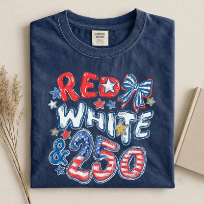 250th Anniversary Red White and 250 T-Shirt