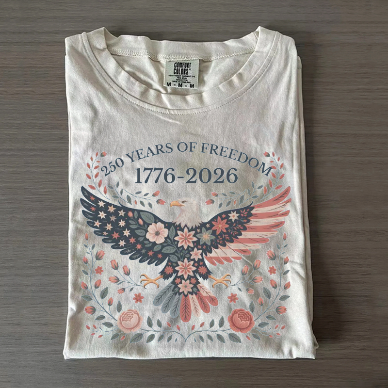 Folk Art USA Eagle 250 Years of Freedom T-Shirt