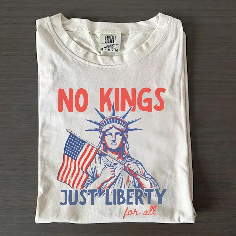 No Kings Liberty For All 4th of July T-Shirt