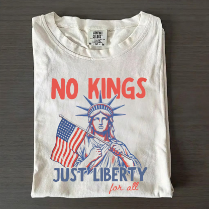 No Kings Liberty For All 4th of July T-Shirt