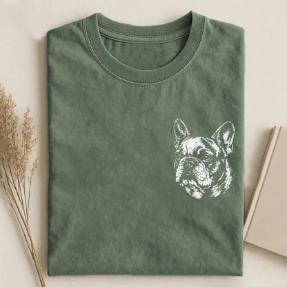  Vintage French Bulldog Graphic T-shirt