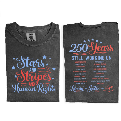 Stars and Stripes And Human Rights T-Shirt