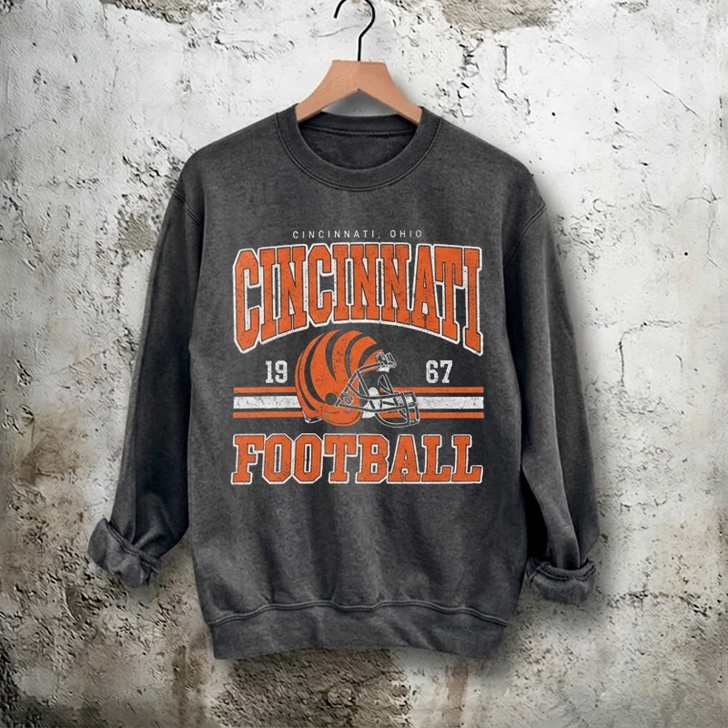 Retro Cincinnati Football Sweatshirt