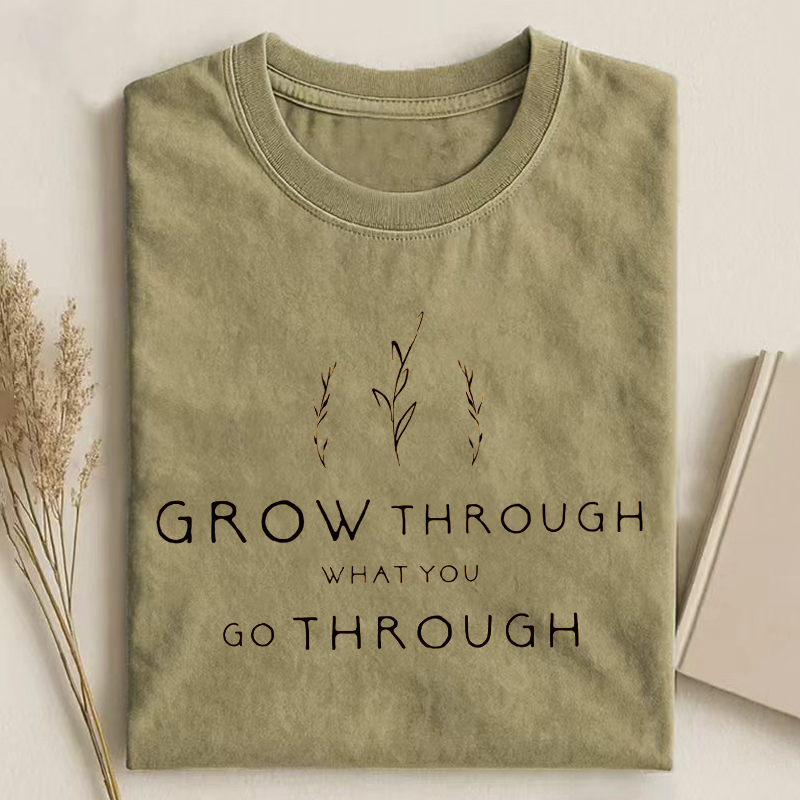 Growth Not Perfection Positive Affirmation Mental Health T-Shirt