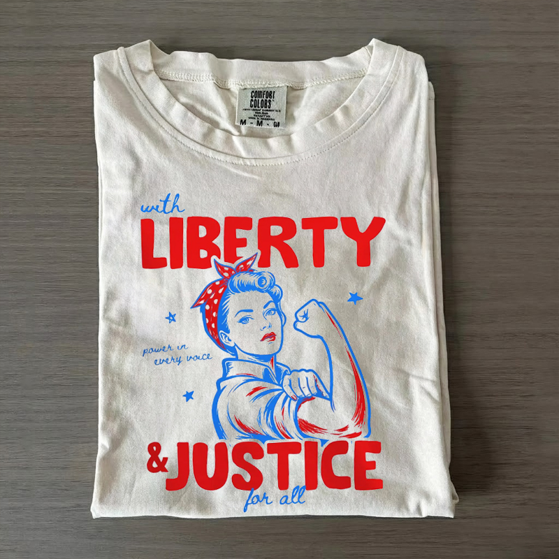 Liberty And Justice For All 4th Of July T-Shirt