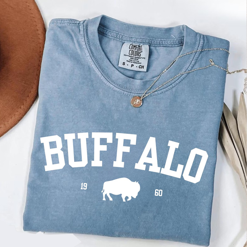 Comfort Colors Buffalo Football T-shirt