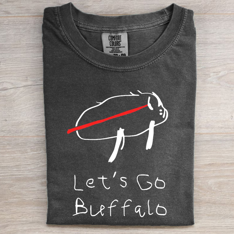 Comfort Colors Buffalo Football T-shirt