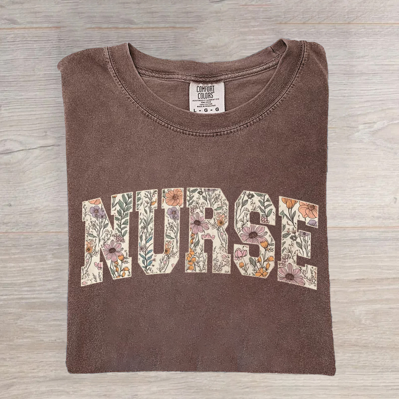 Wildflower Nurse  T-Shirt