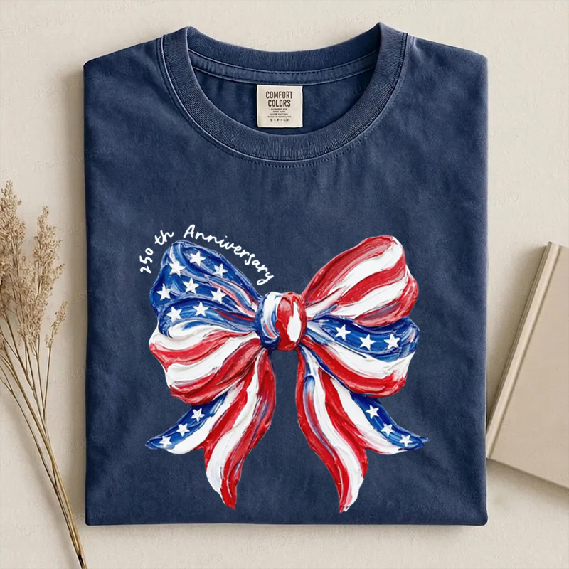 Coquette Bow USA 4th of July T-Shirt