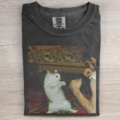 Retro Style Funny Cat T-Shirt
