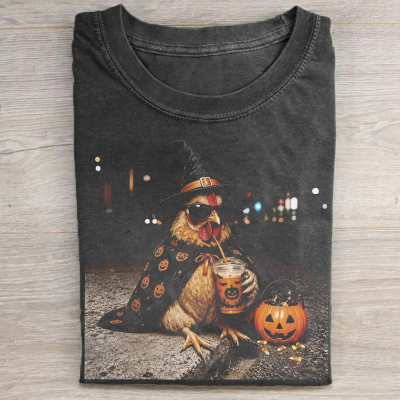 Funny Halloween Chicken T-shirt