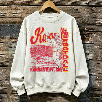 Retro Kansas City Football Sweatshirt