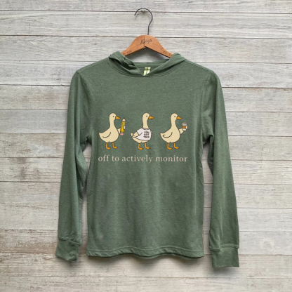 Funny Teacher State Testing Goose Hoodie