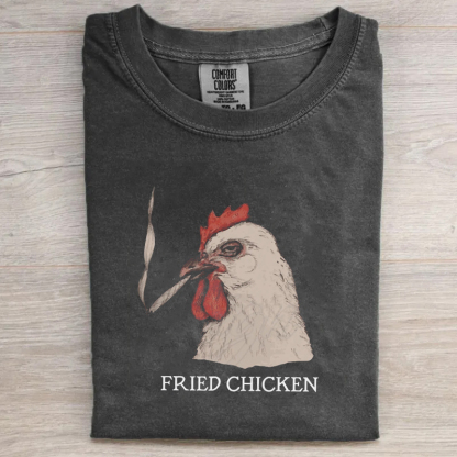 Fried Chicken Stoner Funny Weed T-shirt