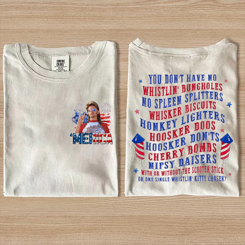 Joe Dirt Merica Funny 4th of July T-Shirt