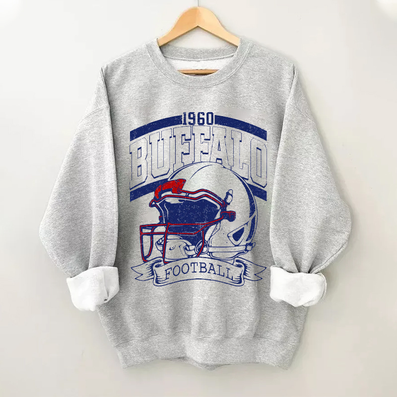 Retro Style Buffalo Football Sweatshirt