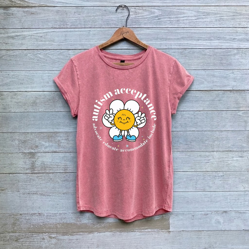 Autism Acceptance Advocate, Educate, Include Special Education T-Shirt