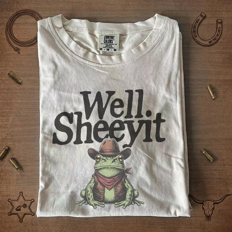 Well Sheeyit Country Western Frog T-Shirt
