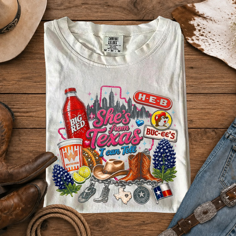 Shes from texas i can tell T-Shirt