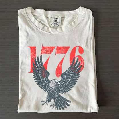 Retro 1776 Bald Eagle 250th Anniversary American T-Shirt