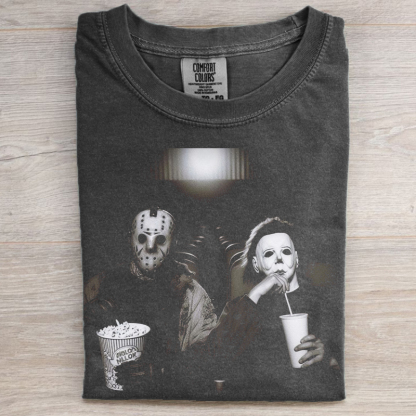 Retro Halloween Horror Movie Graphic T-Shirt