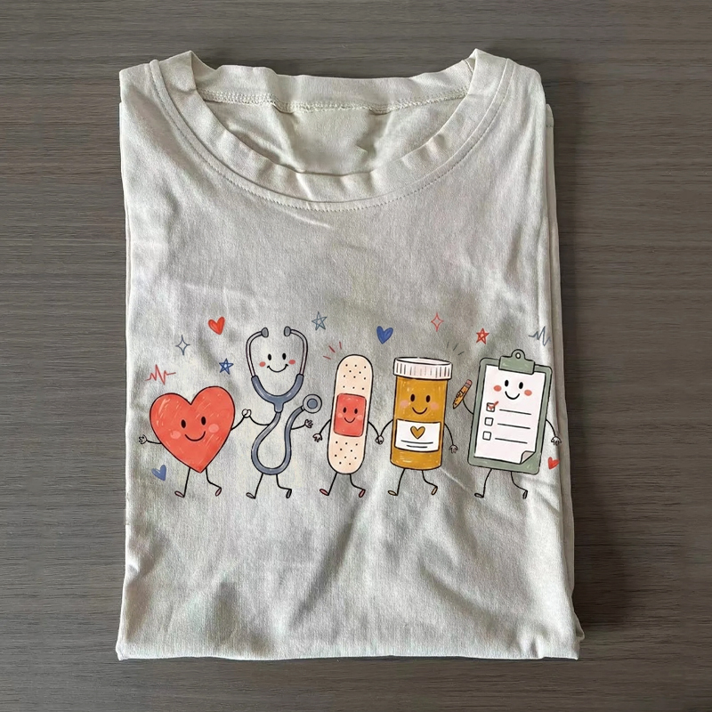  Nurse Doodle Back To School Nurse Life T-Shirt