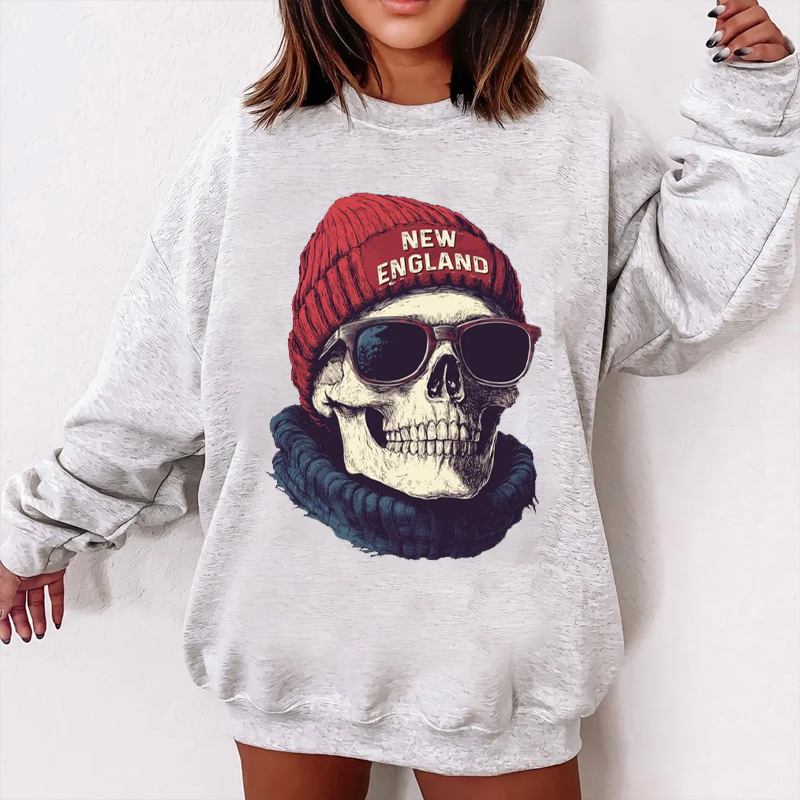 Retro Style New England Football Sweatshirt