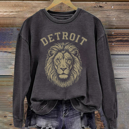 Retro Detroit Football Sweatshirt