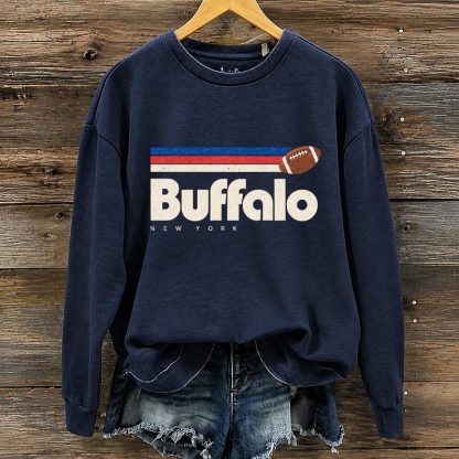 Retro Buffalo Football Sweatshirt