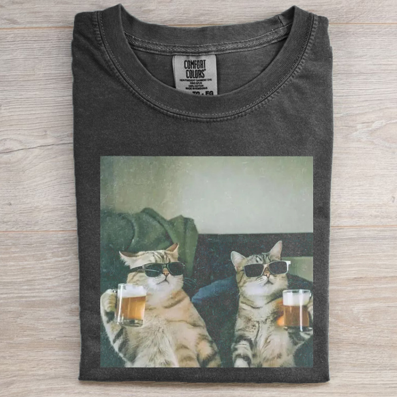 Funny Cat Meme Graphic T-Shirt