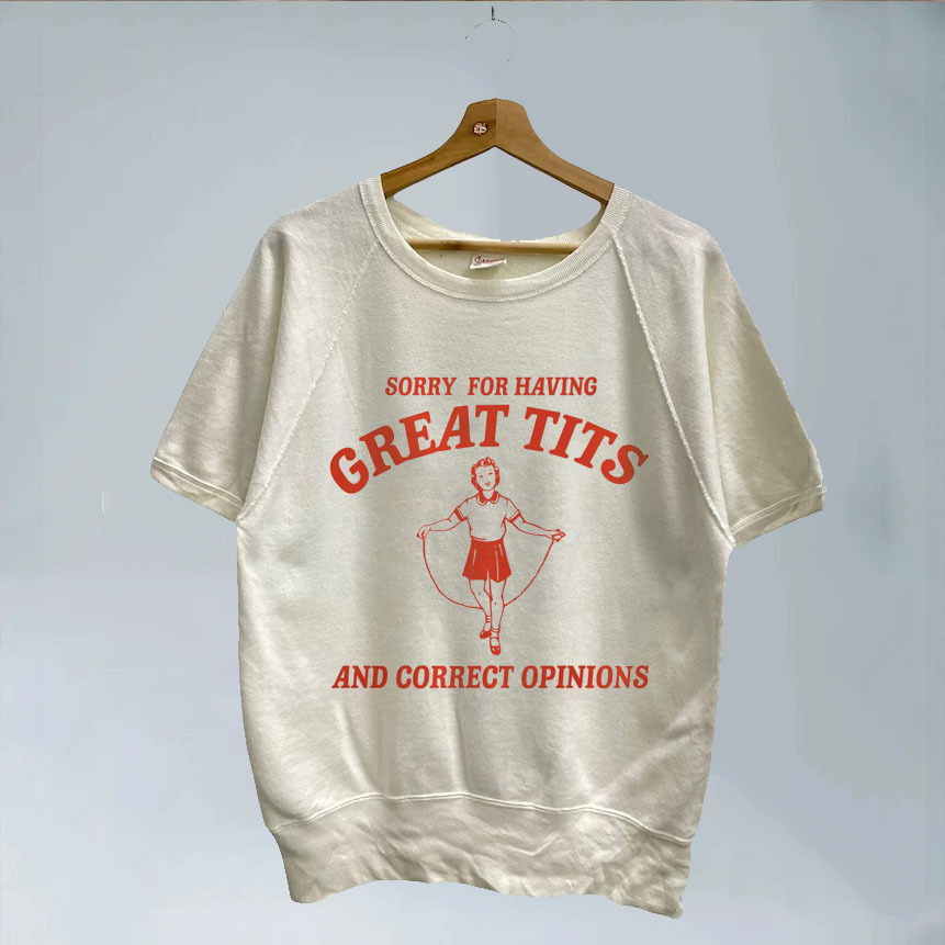 Sorry For Having Great Tits Retro Shirt