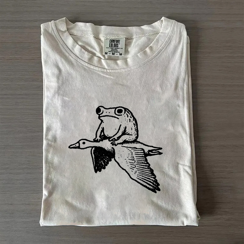 Funny Frog Meme Goose Silly Toad Weird T-shirt
