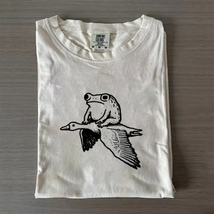 Funny Frog Meme Goose Silly Toad Weird T-shirt