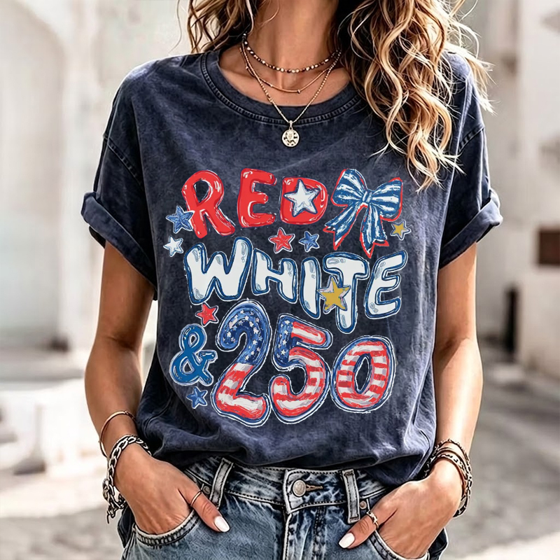 250th Anniversary Red White and 250 T-Shirt