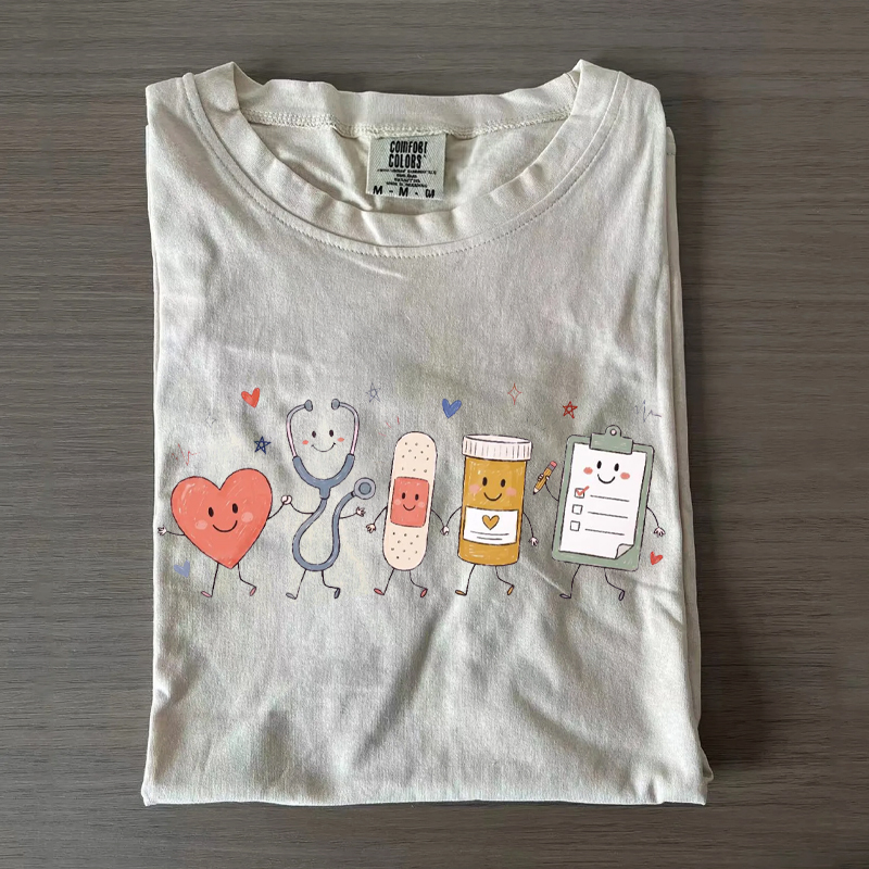  Nurse Doodle Back To School Nurse Life T-Shirt