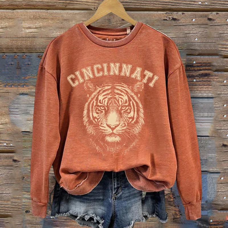 Retro Cincinnati Football Sweatshirt