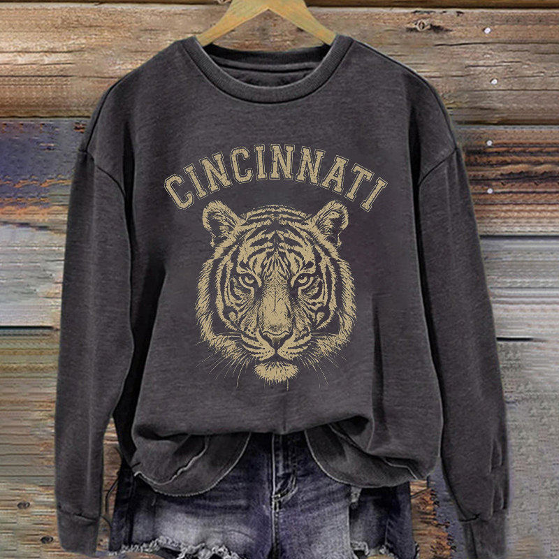 Retro Cincinnati Football Sweatshirt