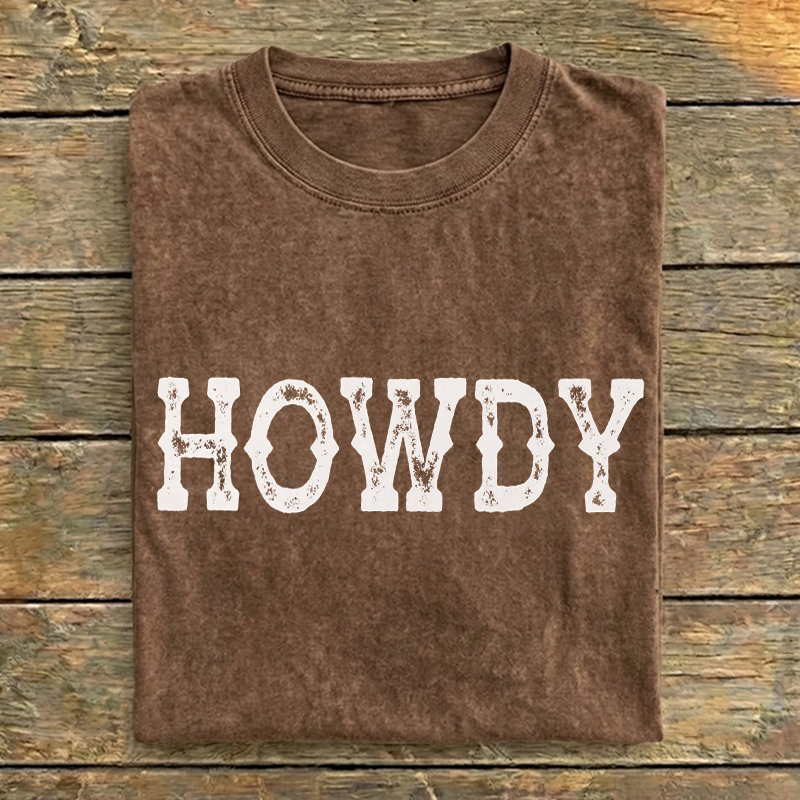 Howdy Western Graphic Rodeo T-Shirt
