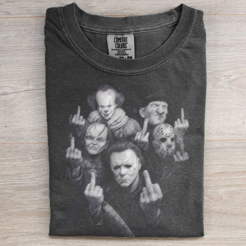 Retro Halloween Horror Movie Graphic T-Shirt