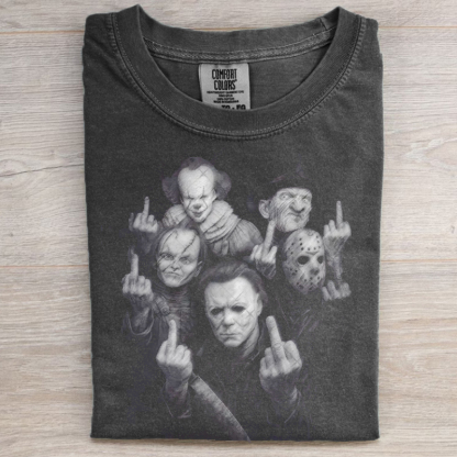 Retro Halloween Horror Movie Graphic T-Shirt