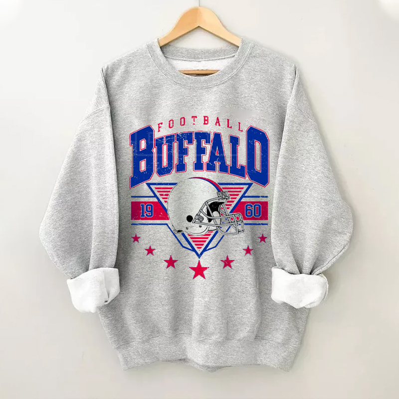 Retro Style Buffalo Football Sweatshirt