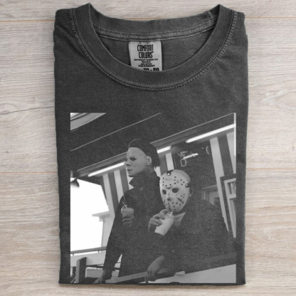 Retro Halloween Horror Movie Graphic T-Shirt