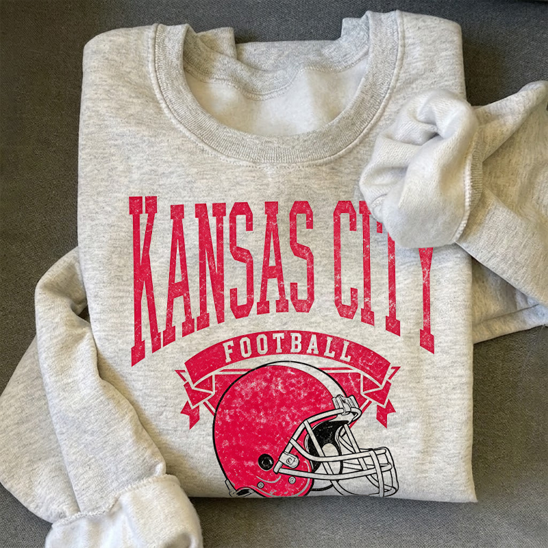 Vintage Kansas City Football Game Day Sweatshirt
