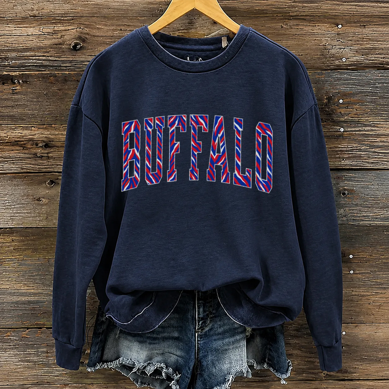 Retro Buffalo Football Sweatshirt